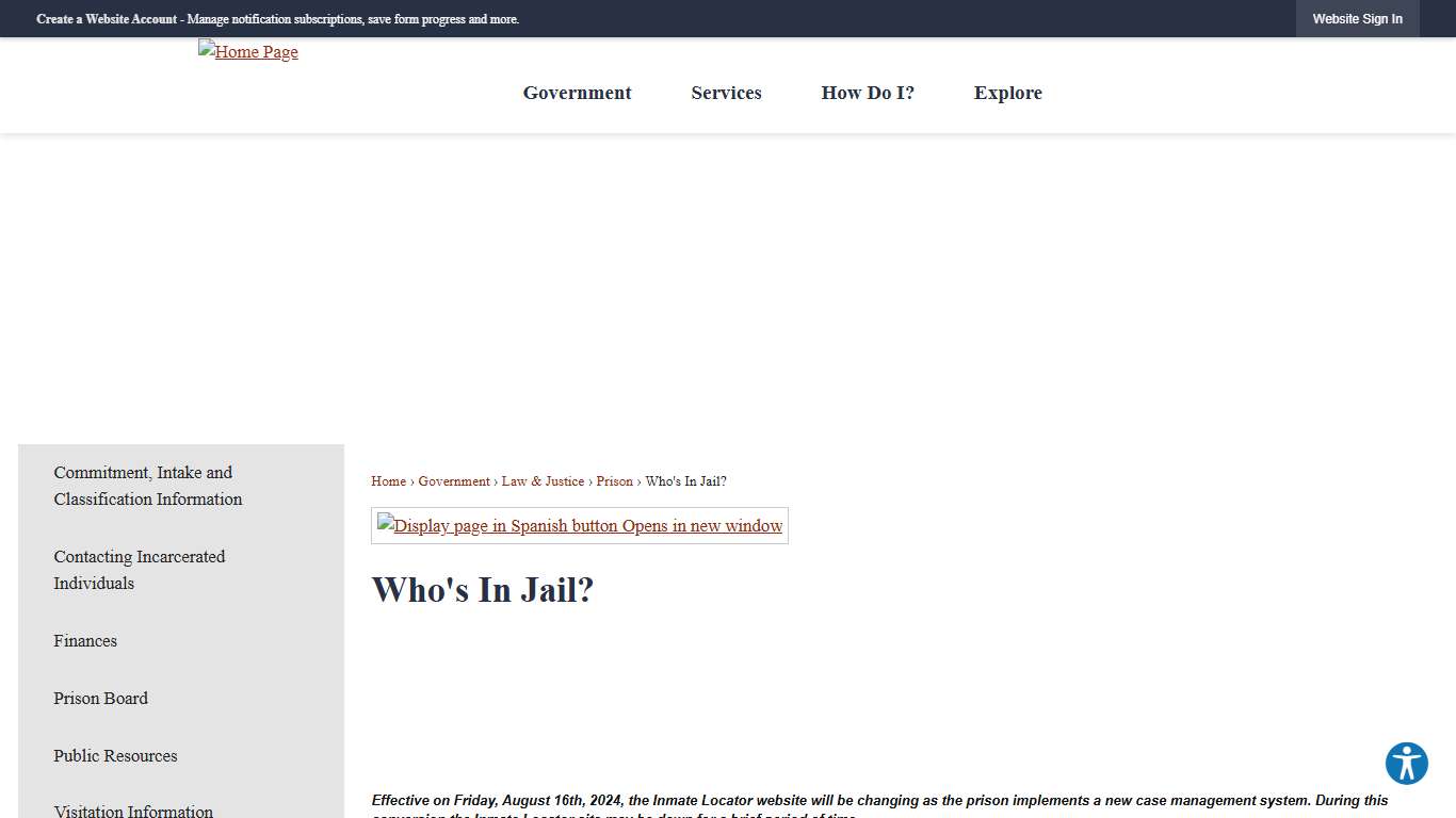 Who's In Jail? Lancaster County, PA - Official Website